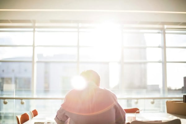 COO meaning and role: Person at a sunlit window