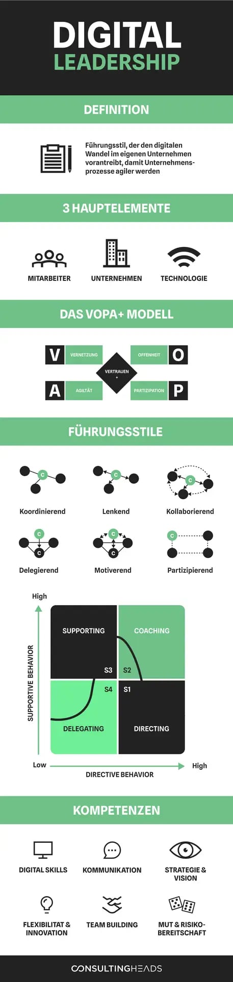 Digital Leadership Infografik – consultingheads