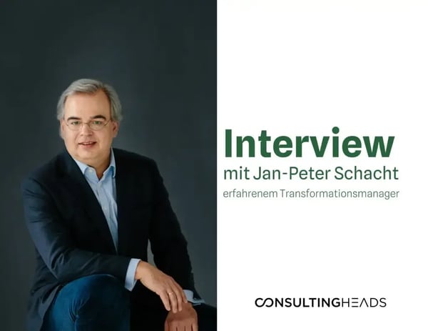 Nachhaltigkeit in der Unternehmensstrategie: Interviewkarte mit Porträt von Jan-Peter Schacht