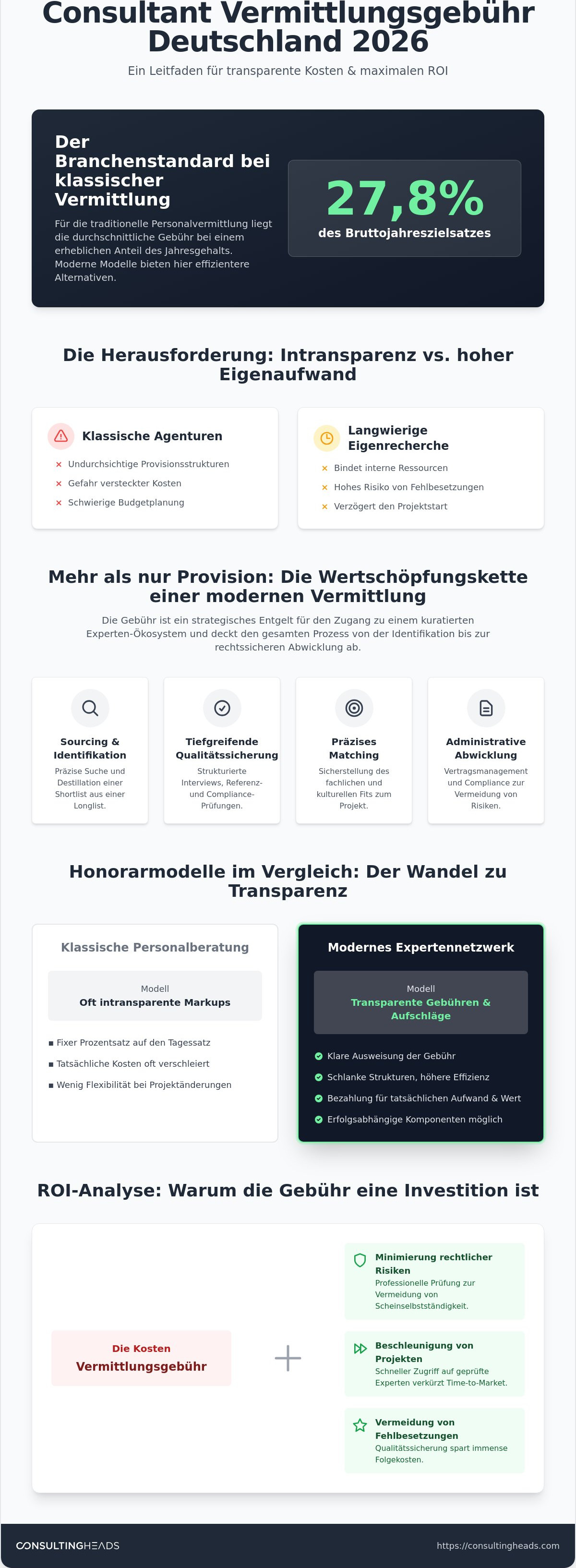 Consultant Vermittlungsgebühr Deutschland