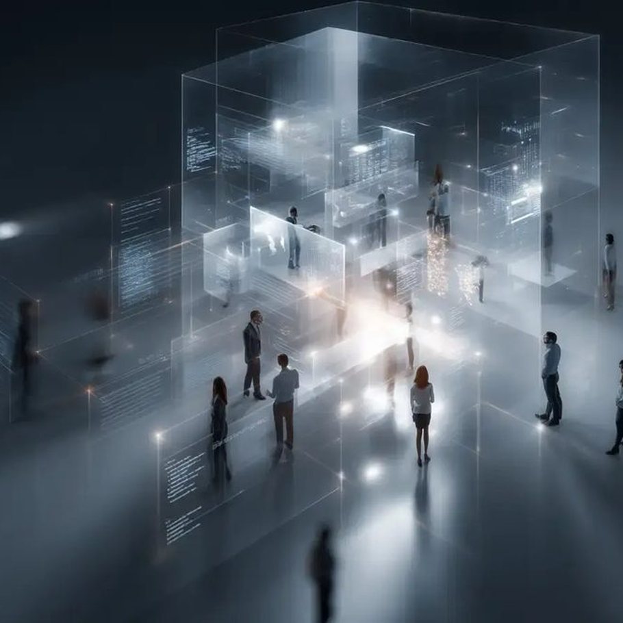 Zielarchitektur einer Systemlandschaft als räumliche Darstellung