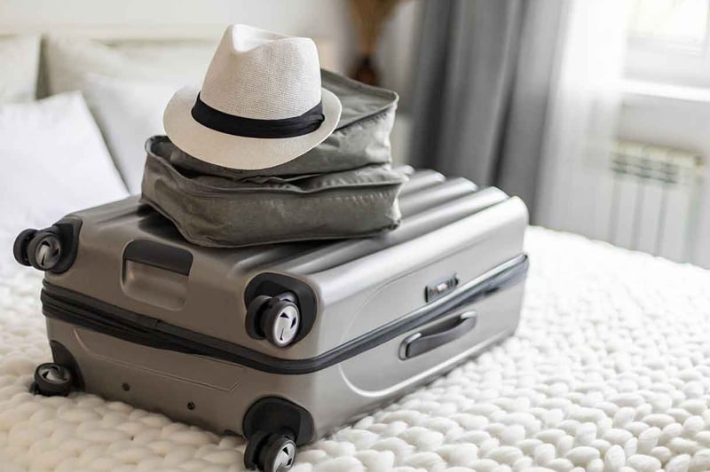 Kundenerlebnis auf Reisen: gepackter Koffer vor der Abreise