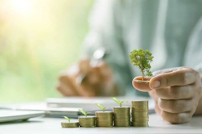Sustainable finance: team assessing ESG metrics across a portfolio