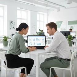Freelance AI Product Owner im Projektteam bei der Arbeit