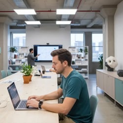 Freelance Angular Developer Team bei der Arbeit