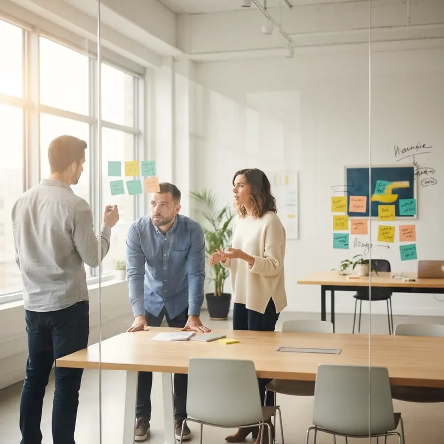 Freelance Cash-Management-Berater (Krise) Team bei der Arbeit