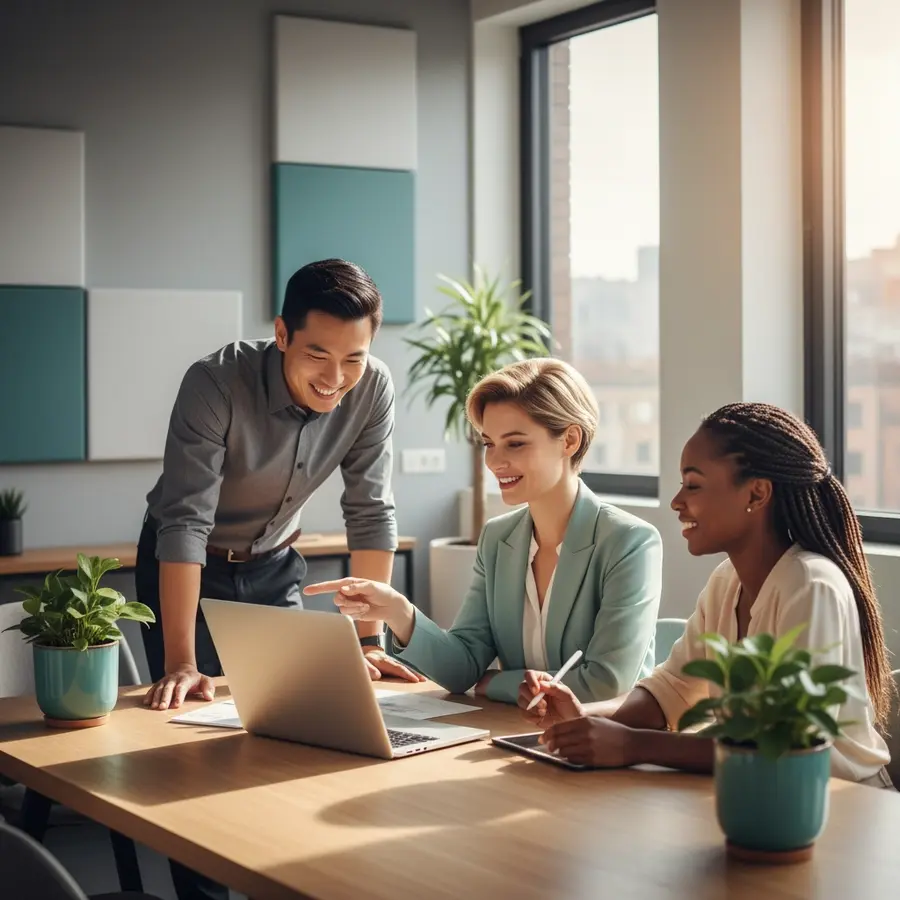 Freelance Corporate-Finance-Berater Team bei der Arbeit