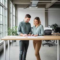 Freelance Customer Experience Stratege im Projektteam bei der Arbeit