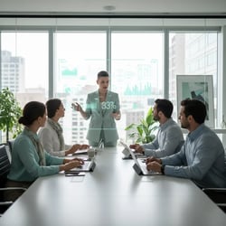 Freelance Edge AI Developer im Projektteam bei der Arbeit