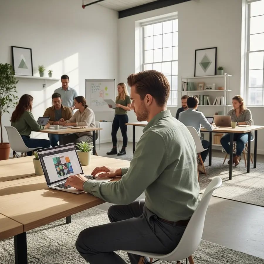 Freelance Employer Branding Specialist Team bei der Arbeit
