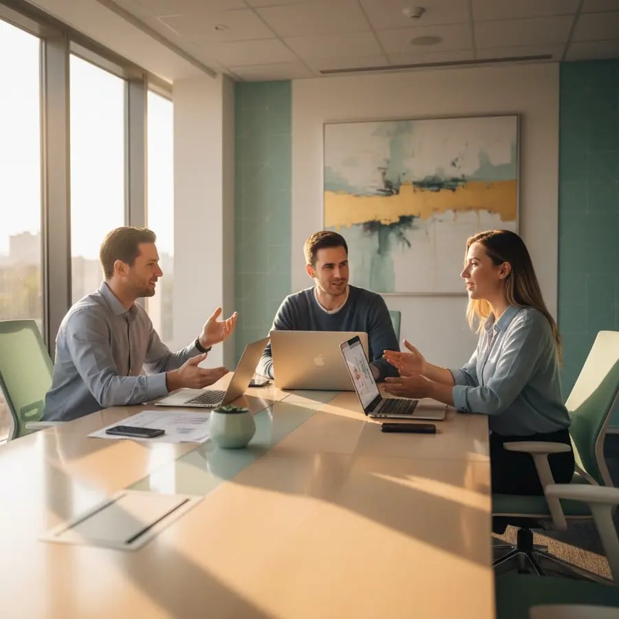 Freelance Energieeffizienz Berater Team bei der Arbeit