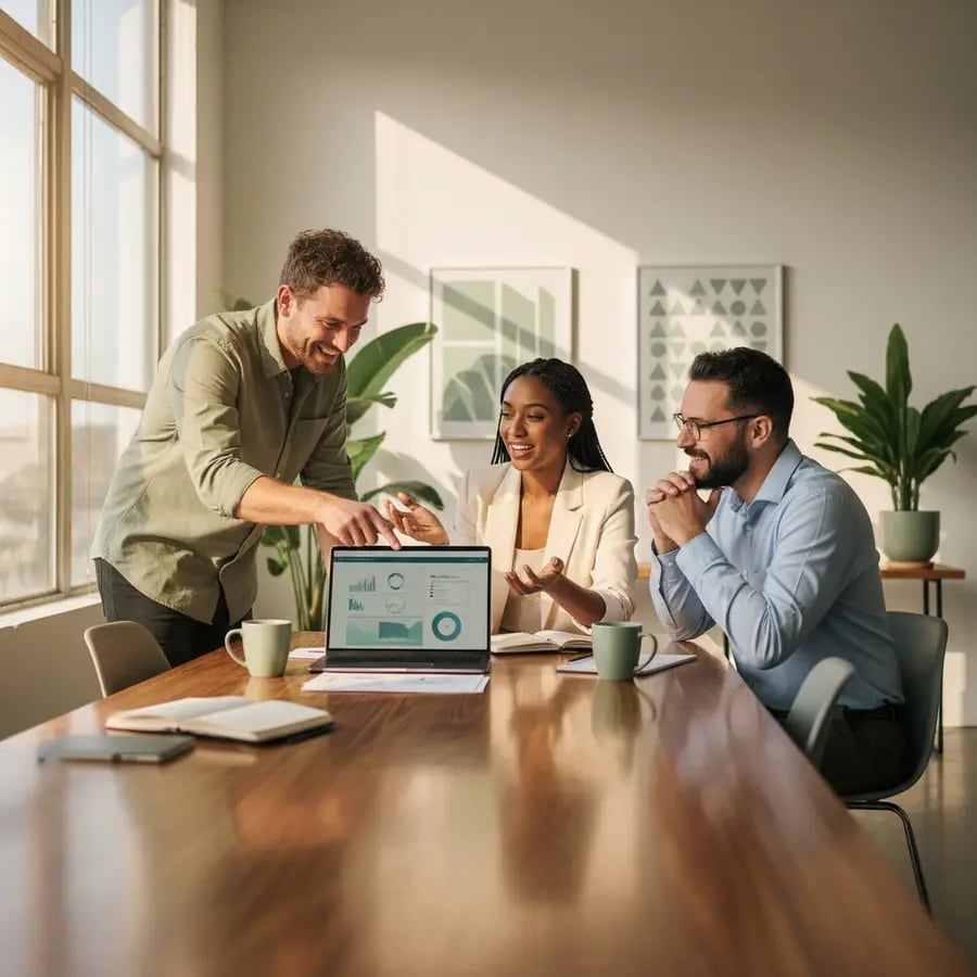 Freelance Fördermittelberater Team bei der Arbeit