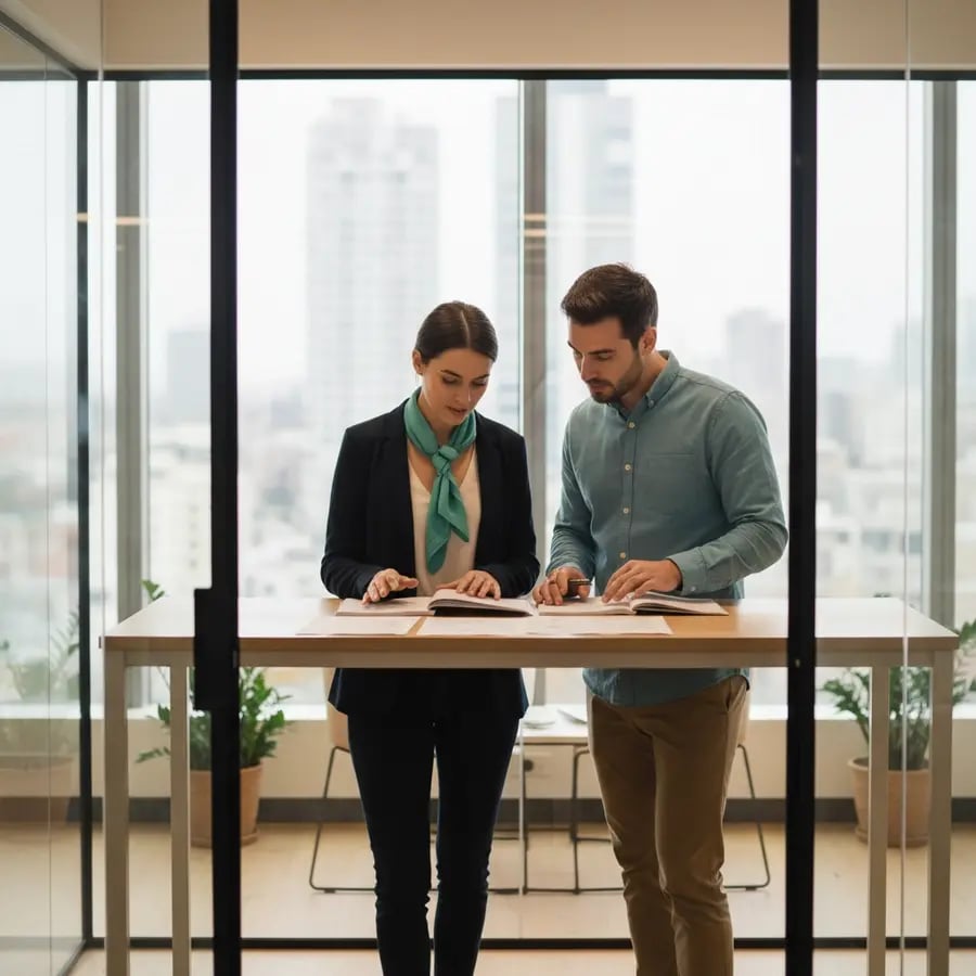 Freelance Finanzbuchhalter Team bei der Arbeit