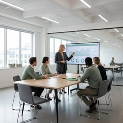 Freelance Finanzrestrukturierungsberater Team bei der Arbeit