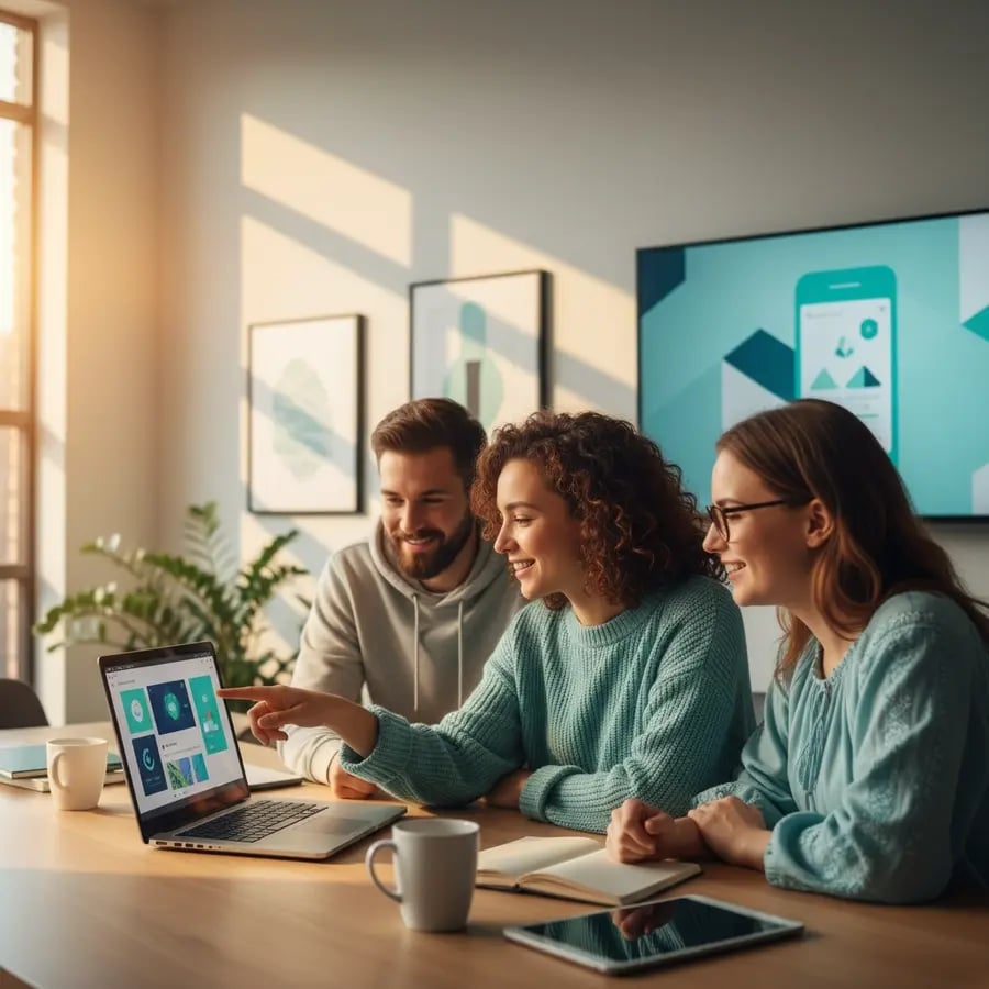 Freelance Flutter Developer Team bei der Arbeit