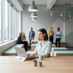 Freelance Franchise Berater Team bei der Arbeit
