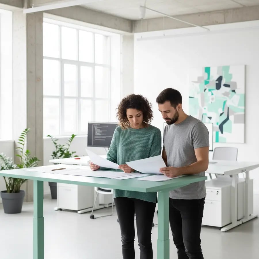 Freelance Frontend Developer Team bei der Arbeit