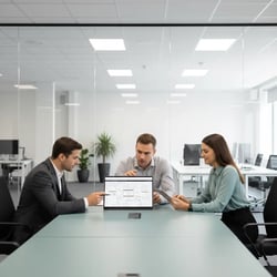 Freelance IT-GRC-Consultant Team bei der Arbeit