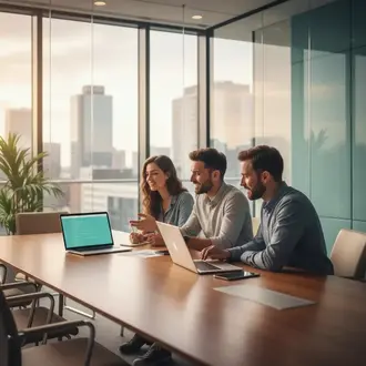 Freelance IT-Release Manager im Projektteam bei der Arbeit