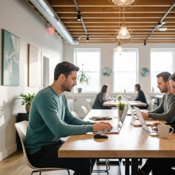 Freelance IT-Risikomanager Team bei der Arbeit