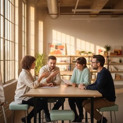 Freelance IT-Vendor-Manager im Projektteam bei der Arbeit