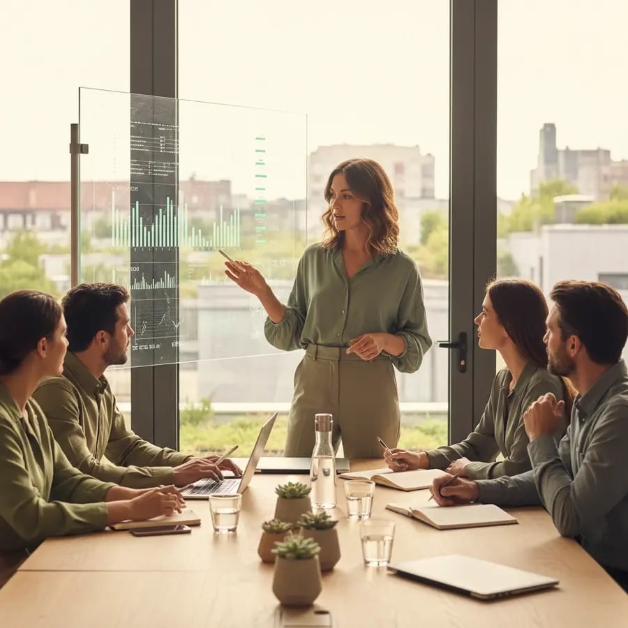 Freelance Influencer Marketing Manager Team bei der Arbeit