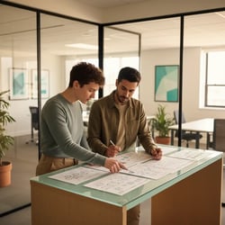 Freelance Knowledge Graph Engineer im Projektteam bei der Arbeit