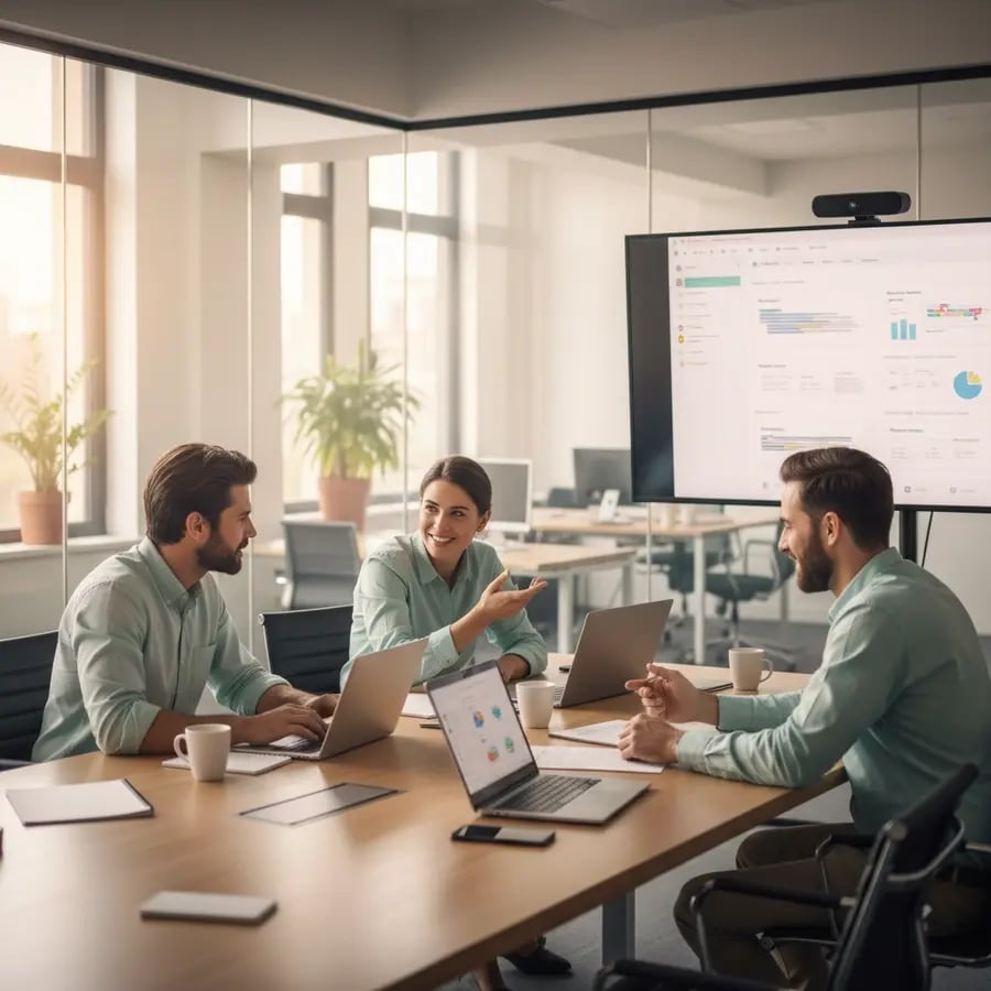 Freelance Kommunikationsberater (Transformation) Team bei der Arbeit