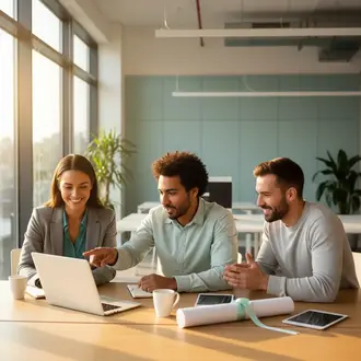 Freelance Last-Mile-Logistik Spezialist im Projektteam bei der Arbeit