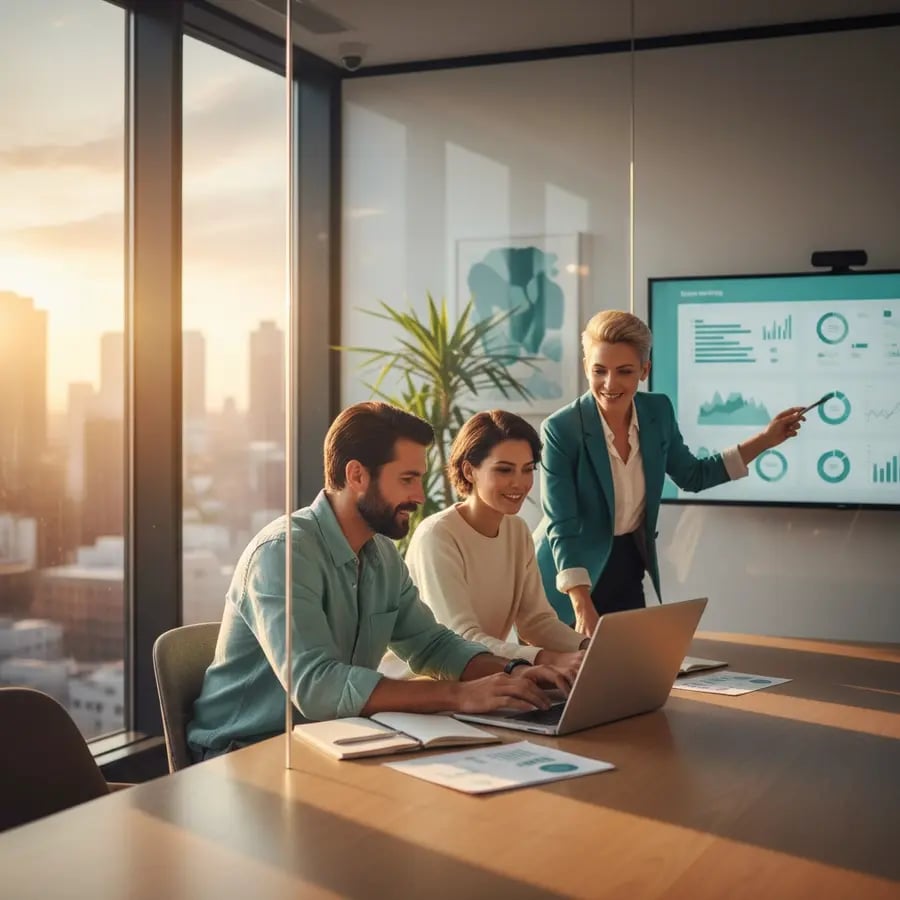 Freelance Online Marketing Berater Team bei der Arbeit
