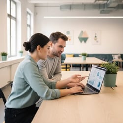 Freelance Outplacement Berater Team bei der Arbeit