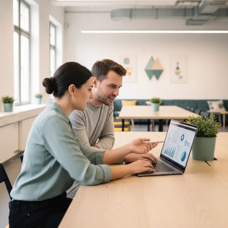 Freelance Outplacement Berater Team bei der Arbeit