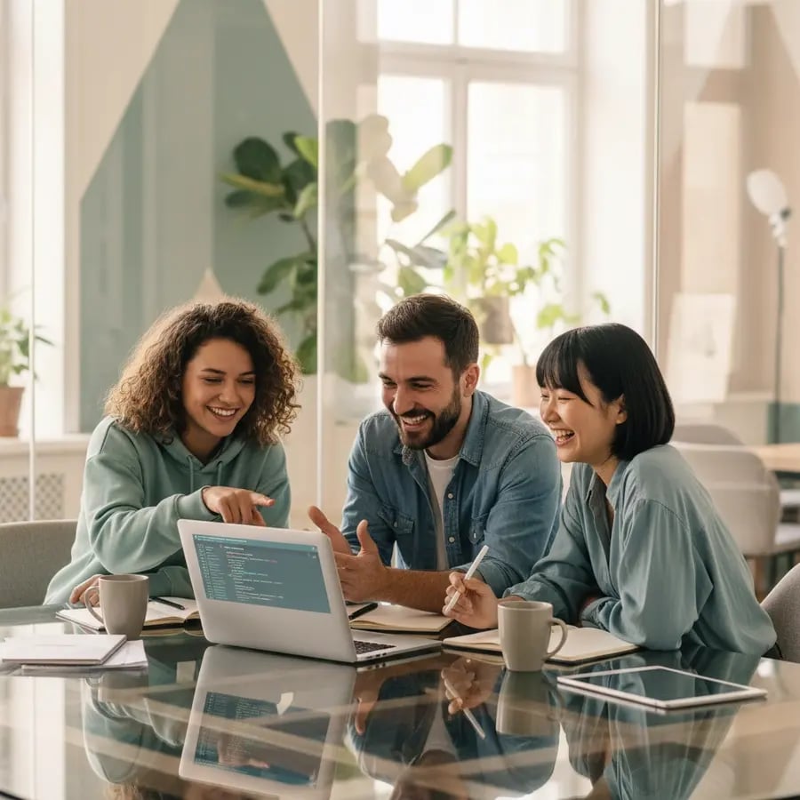 Freelance PHP Developer Team bei der Arbeit