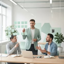 Freelance Power BI Consultant Team bei der Arbeit