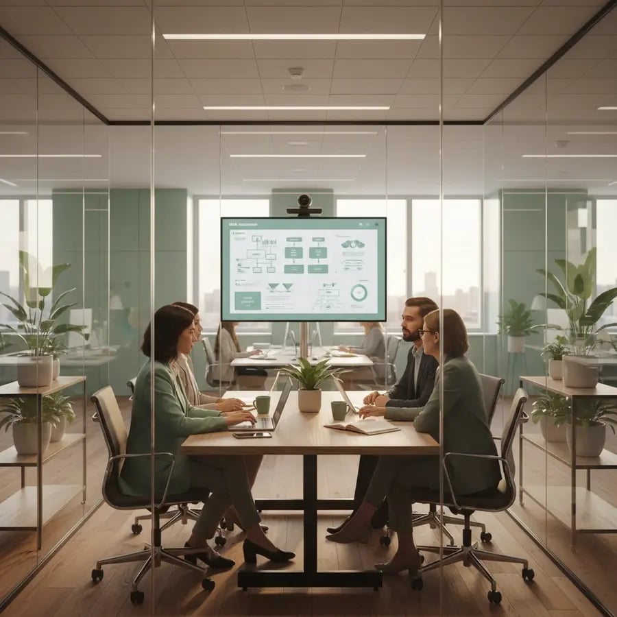 Freelance Projekt-Risikomanager im Projektteam bei der Arbeit