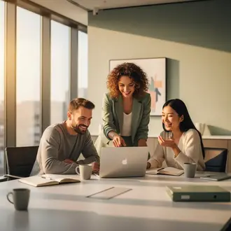 Freelance Qualitätsingenieur im Projektteam bei der Arbeit