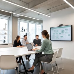 Freelance SAP Rollout Manager im Projektteam bei der Arbeit