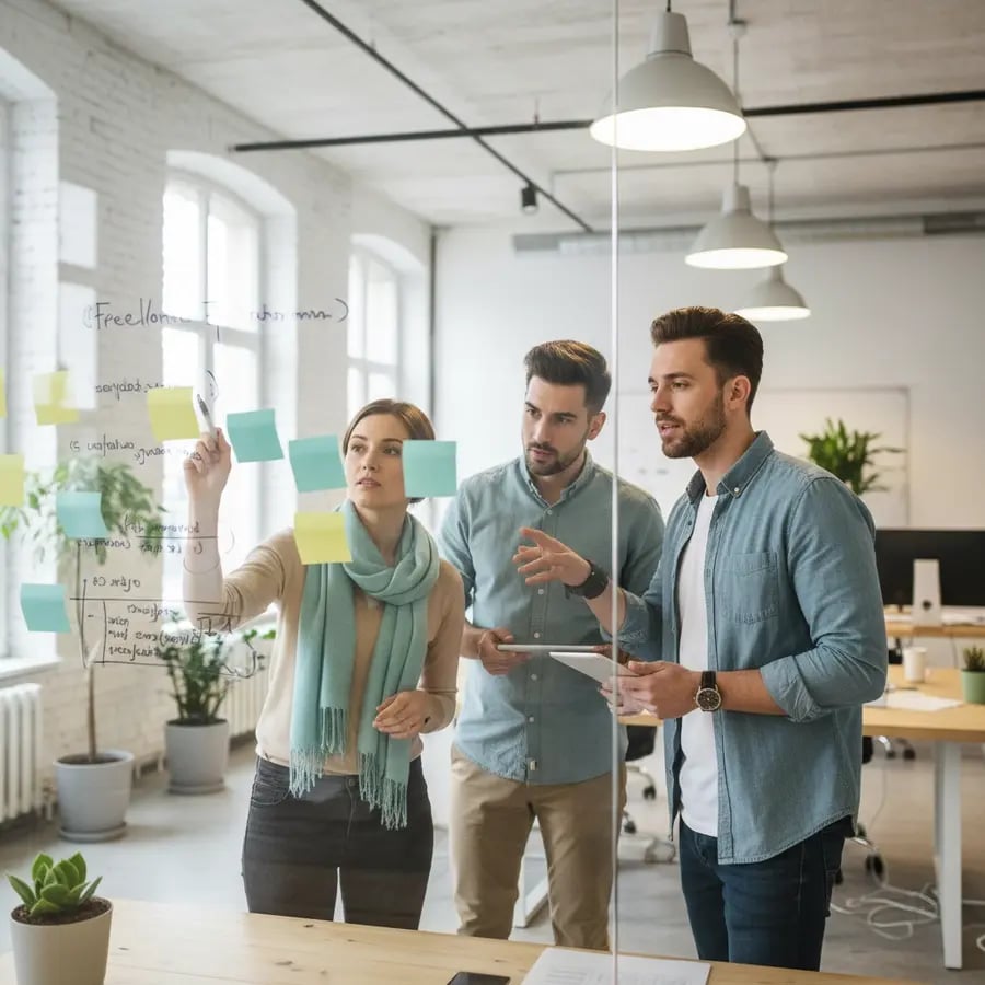 Freelance SEO Copywriter Team bei der Arbeit