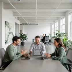 Freelance ServiceNow Administrator im Projektteam bei der Arbeit