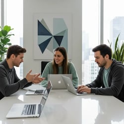 Freelance TypeScript Developer Team bei der Arbeit