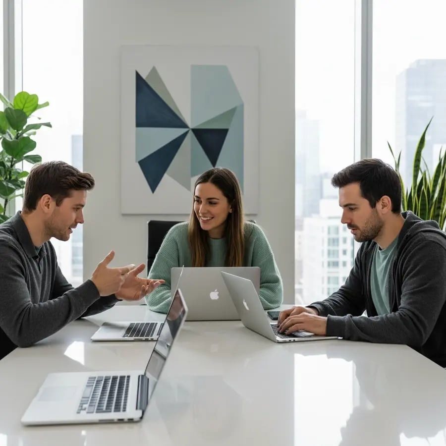 Freelance TypeScript Developer Team bei der Arbeit