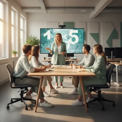 Freelance UI Designer im Projektteam bei der Arbeit