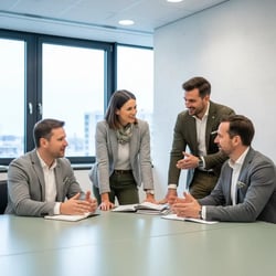 Freelance Business Sale Consulting Team at Work