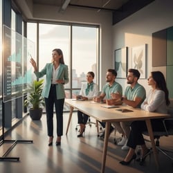 Freelance Validierungsingenieur im Projektteam bei der Arbeit