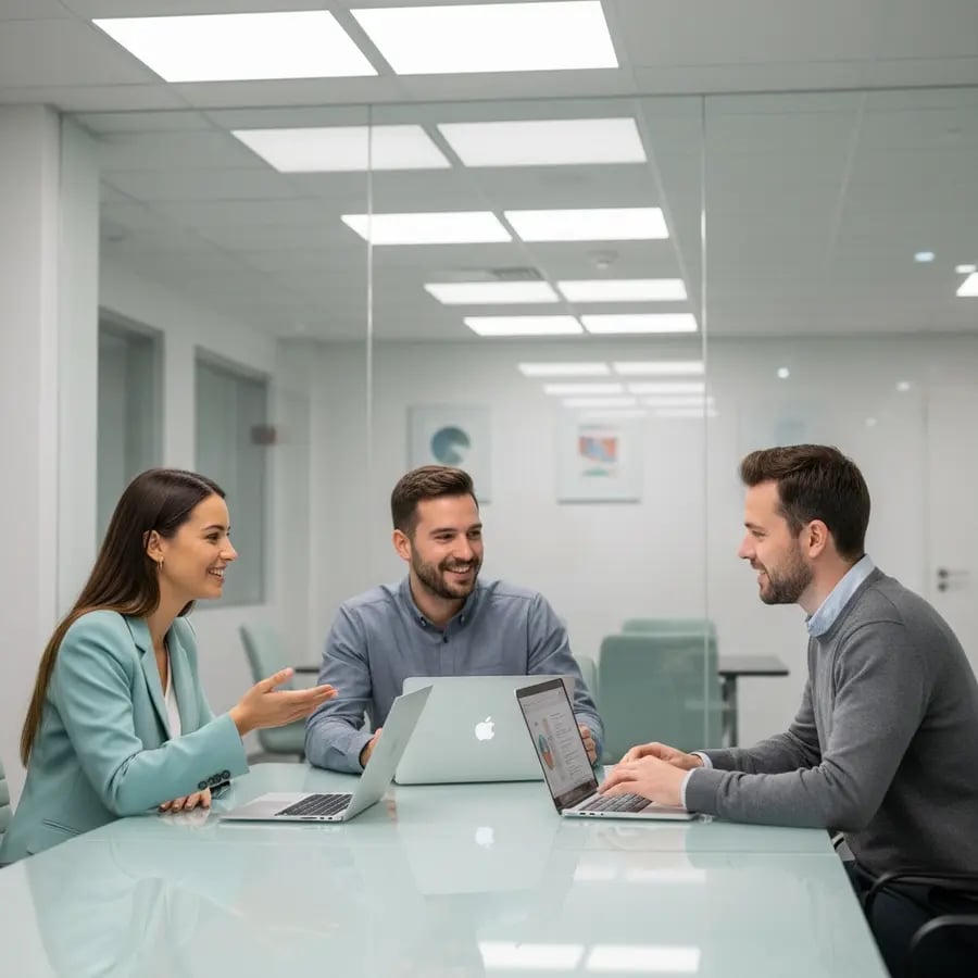 Freelance Venture Capital Analyst Team bei der Arbeit