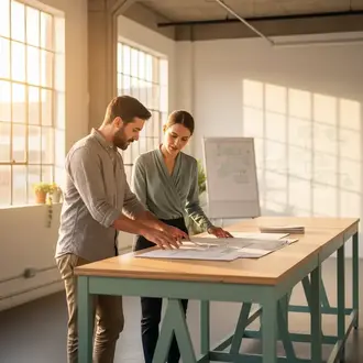 Freelance Verfahrensingenieur im Projektteam bei der Arbeit