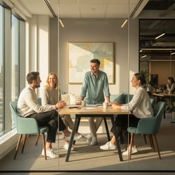 Freelance Workday HCM Specialist im Projektteam bei der Arbeit