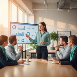 Freelance-Vertragsmanager Team bei der Arbeit
