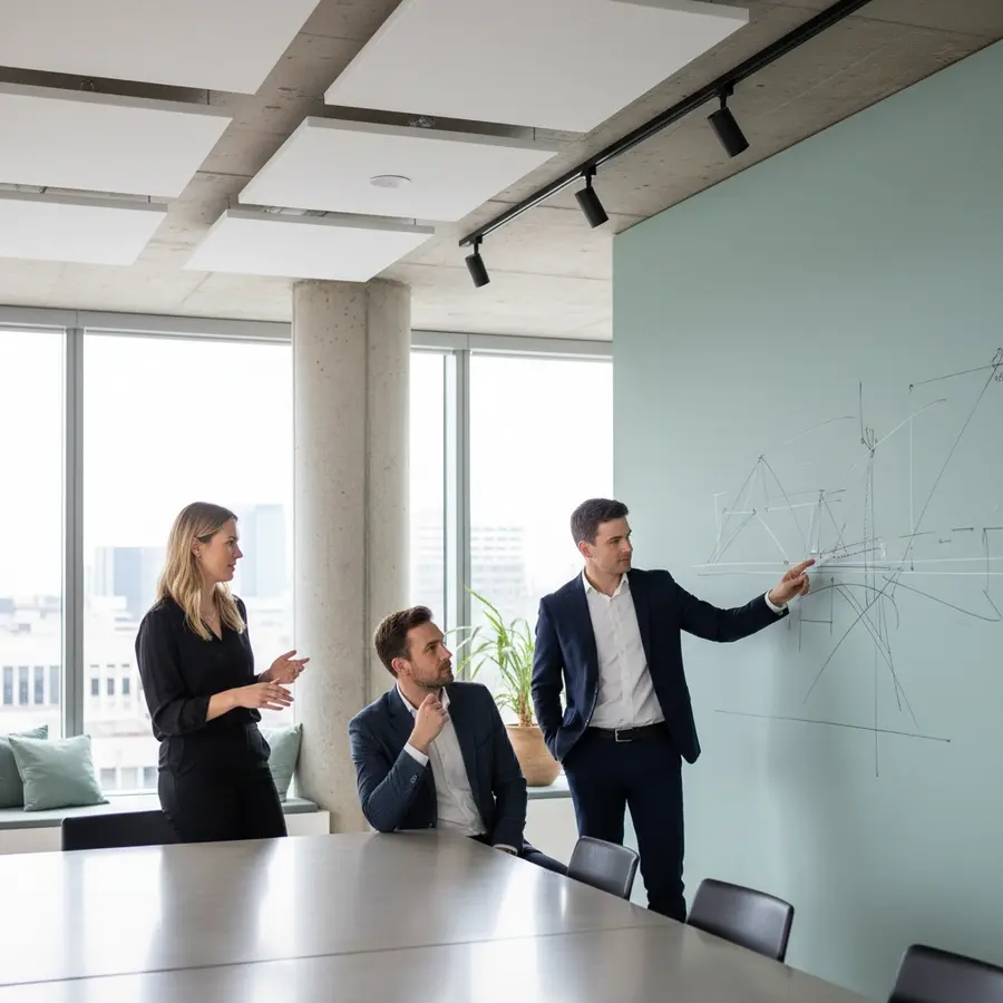 Interim Bauprojektleiter im Projektteam bei der Arbeit