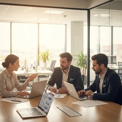 Interim CISO (Chief Information Security Officer) im Projektteam bei der Arbeit